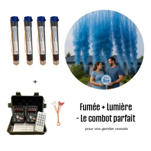 Pack Fumigènes Diurnes® Maxi – boy Blink – baby shower bleu